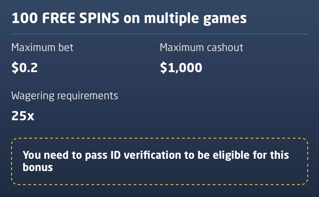 Type of a no deposit bonus